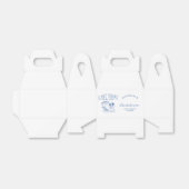 Laatste toast op de kust vrijgezellenfeest bedankdoosjes (Uitgevouwen)