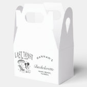 Laatste toast op de kust vrijgezellenfeest bedankdoosjes (Geopend)