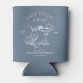 Laatste toast op de kust vrijgezellenfeest blikjeskoeler (Voorkant)