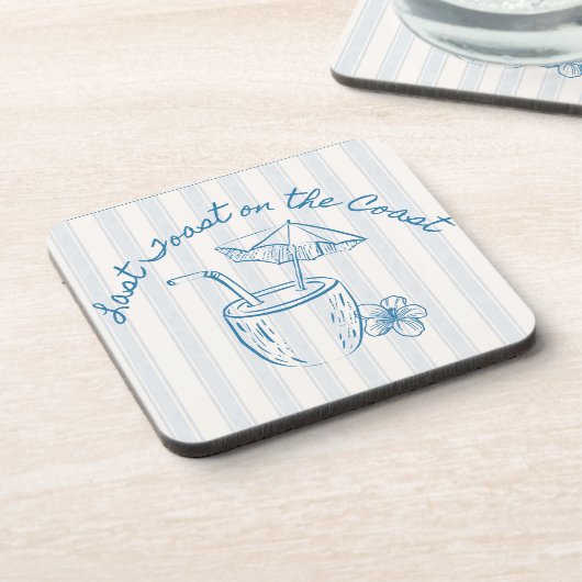 Laatste toast op de kust vrijgezellenfeest ontwerp bier onderzetter (Linkerzijde)