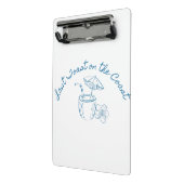 Laatste toast op de kust vrijgezellenfeest ontwerp mini klembord (Angled2)