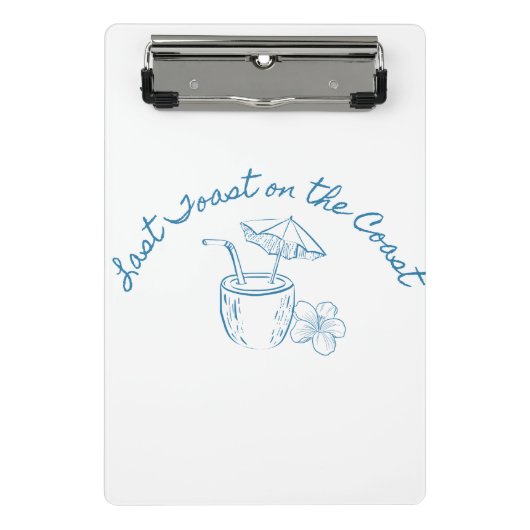 Laatste toast op de kust vrijgezellenfeest ontwerp mini klembord (Voorkant)
