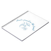 Laatste toast op de kust vrijgezellenfeest ontwerp notitieboek (Linkerzijde)