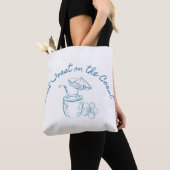 Laatste toast op de kust vrijgezellenfeest ontwerp tote bag (Dichtbij)