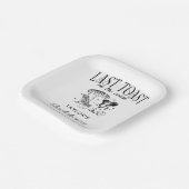 Laatste toast op de kust vrijgezellenfeest papieren bordje (Gebogen)