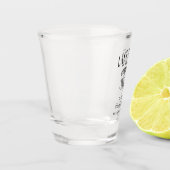 Laatste toast op de kust vrijgezellenfeest shot glas (Links)