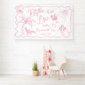 Laatste toast op de kust vrijgezellenfeest spandoek (Insitu)