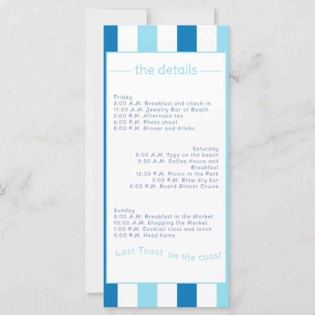 Laatste toast op de kust vrijgezellenfeest weekend (Voorkant)