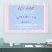 Laatste toast op de kust vrijgezellenfeest welkom spandoek (Beurs)