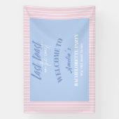 Laatste toast op de kust vrijgezellenfeest welkom spandoek (Verticaal)