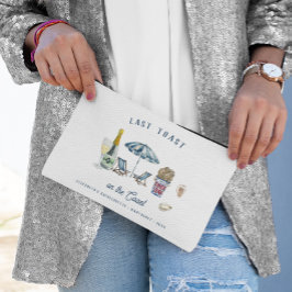 Laatste toast op de kust vrijgezellenweekendfeest etui