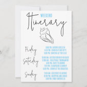 Laatste toast op de kust weekend vrijgezellenfeest kaart (Achterkant)