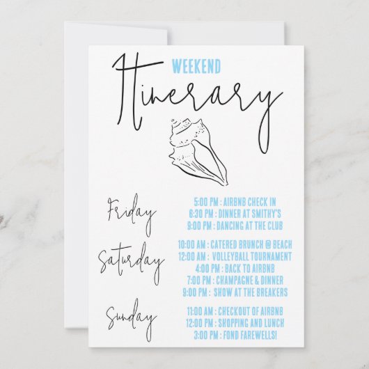 Laatste toast op de kust weekend vrijgezellenfeest kaart (Achterkant)