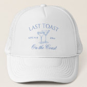 Laatste toast op de kustbachelorette trucker pet (Voorkant)