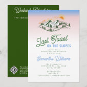 Laatste toast op de piste skiën Winter BACH Weeken Kaart (Voorkant / Achterkant)