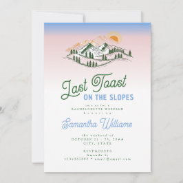 Laatste toast op de piste skiën Winter BACH Weeken Kaart