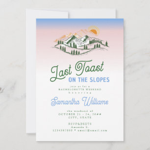 Laatste toast op de piste skiën Winter BACH Weeken Kaart