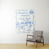 Laatste Toast Op De Pistes Bachelorette Weekend Wandkleed (In situ)