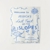 Laatste Toast Op De Pistes Bachelorette Weekend Wandkleed (Voorkant)