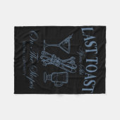 Laatste toast op de pistes Chelor skiën bruids dee Fleece Deken (Voorkant (Horizontaal))