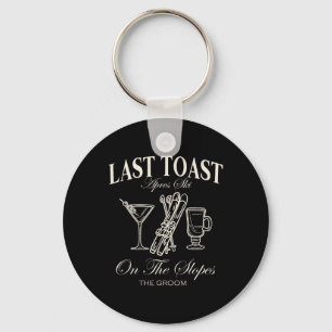 Laatste toast op de pistes Chelor skiën bruids dee Sleutelhanger