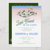 Laatste toast op de pistes Joint Bach Ski Weekend Kaart (Voorkant / Achterkant)