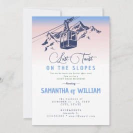 Laatste toast op de pistes ski joint Bach weekend Kaart