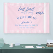 Laatste toast op de roze kust afscheid nemen van d spandoek (Beurs)