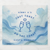 Laatste toast op het etiket van de Coast Mini fles (Enkel label)