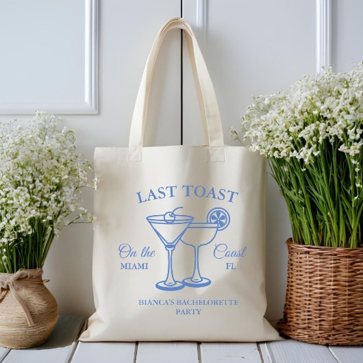 Laatste toast op het kust afscheid weekend feest grote tote bag
