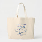 Laatste toast op het kust afscheid weekend feest grote tote bag (Voorkant)