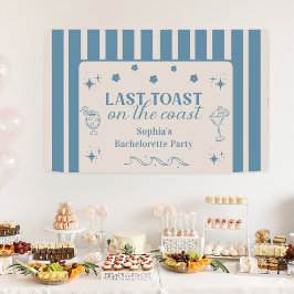 Laatste toast op het kust afscheid weekend feest spandoek