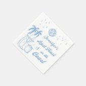 Laatste Toast op het Kust Bruidsfeest Servet (Hoek)