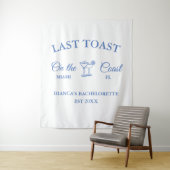 Laatste toast op het kust Bruidsmeisje feestje Wandkleed (In situ)