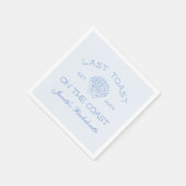 Laatste Toast Op Het Kust Bruidsmeisjesfeest Servet (Hoek)