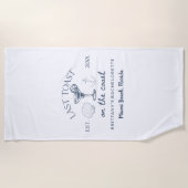 Laatste toast op het strand Bachelorette-feestje a Strandlaken (Voorkant)