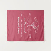 Laatste toast op het strand Bachelorette-feestje a Wandkleed (Voorkant (horizontaal))