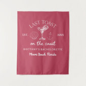 Laatste toast op het strand Bachelorette-feestje a Wandkleed (Voorkant)
