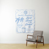 Laatste toast op het strand Bachelorette-feestje a Wandkleed (In situ)