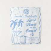 Laatste toast op het strand Bachelorette-feestje a Wandkleed (Voorkant)