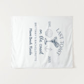 Laatste toast op het strand Bachelorette-feestje a Wandkleed (Voorkant (horizontaal))