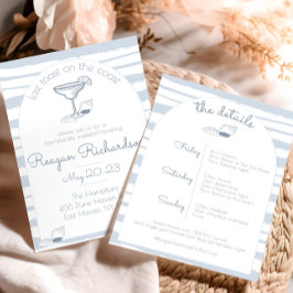 Laatste toast op het strand Bachelorette-weekend a Kaart