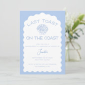 Laatste toast op het strand Bachelorette-weekend a Kaart (Staand voorkant)