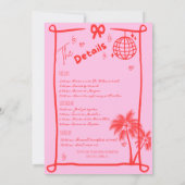 Laatste toast op het strand Bachelorette-weekend a Kaart (Achterkant)