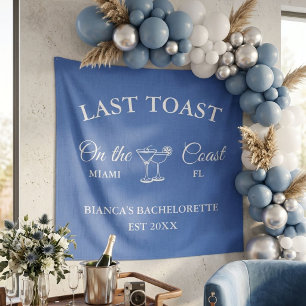 Laatste toast op het strand Bruidsmeisjesfeest Wandkleed