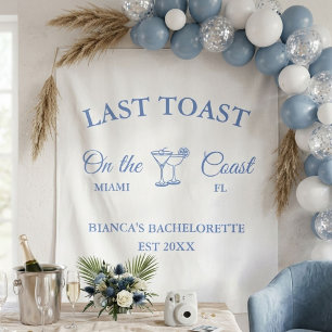 Laatste toast op het strand Bruidsmeisjesfeest Wandkleed