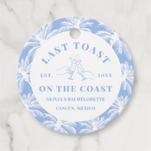 Laatste Toast Op Het Strand Kust Bachelorette-fees Bedankjes Labels
