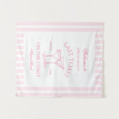 Laatste toast op het strand roze vrijgezellenfeest wandkleed (Voorkant (horizontaal))