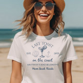 Laatste toast op het strand vrijgezellenfeestje vo t-shirt