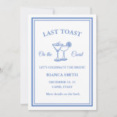 Laatste toast op het vrijgezellenweekend aan de ku kaart (Voorkant)